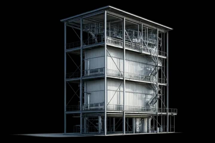 Industrial steel building